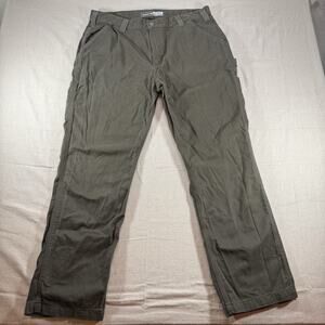 Carhartt Mens Pants Size 38X32 Olive Green Relaxed Fit Utility Cargo Workwear